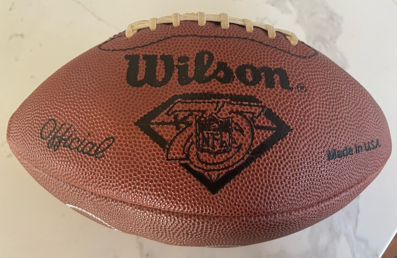 Gale Sayers Signed Official 75th Anniversary Leather Game Football