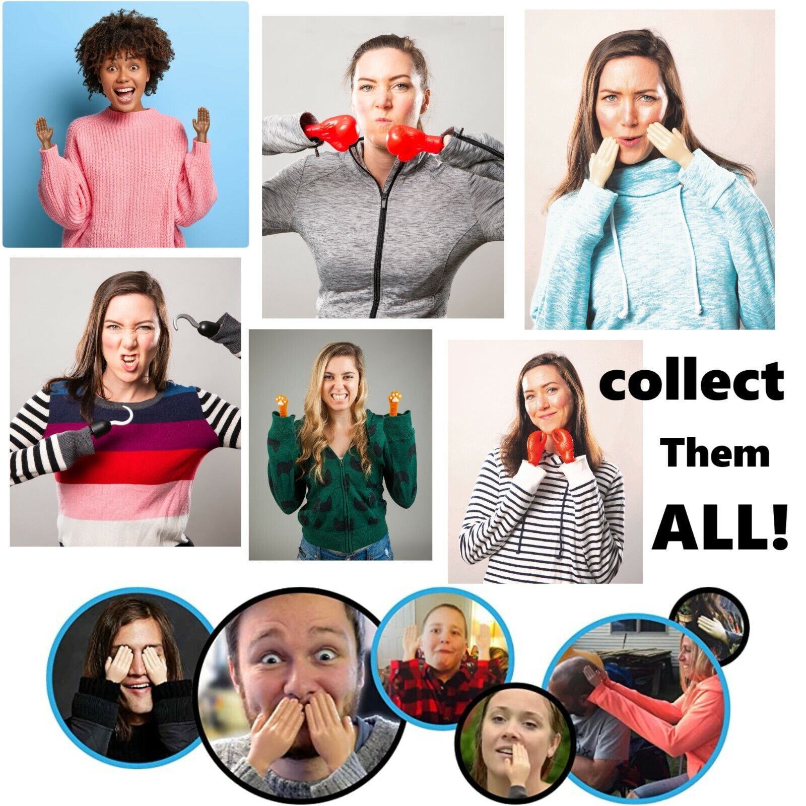 TINY LITTLE HANDS ~Trick up Your Sleeves~ Gag Prank Magic Joke - Big Mouth Toys