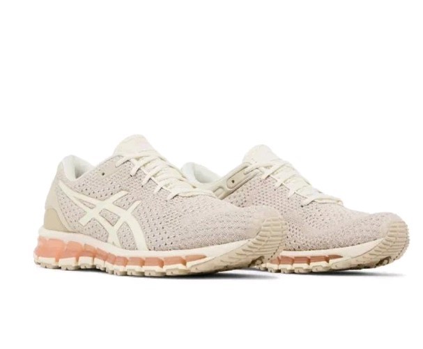 Asics gel quantum 360 knit 2 birch feather grey Women's Running Training Shoes