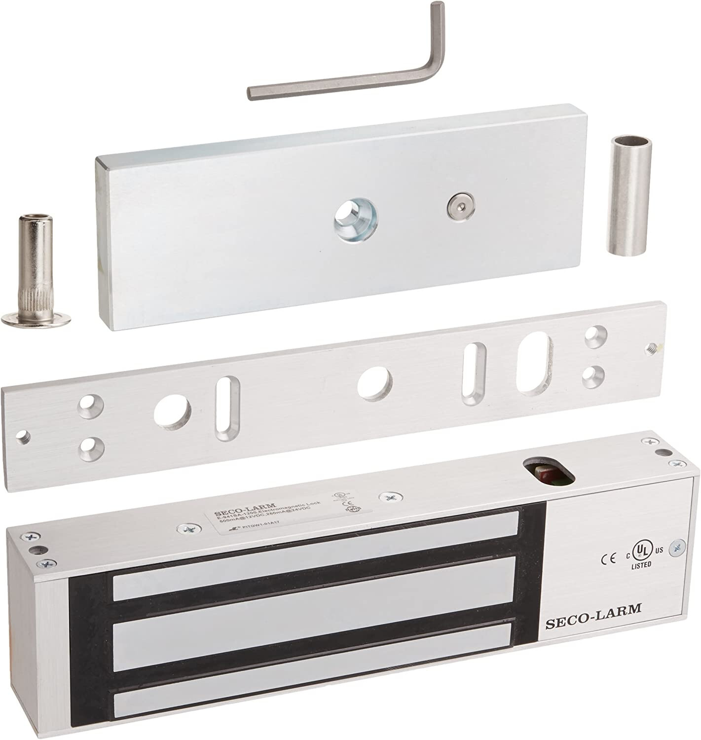 Seco-Larm E-941SA-1200 Electromagnetic Lock with 1200 lb. (545kg) Holding Force