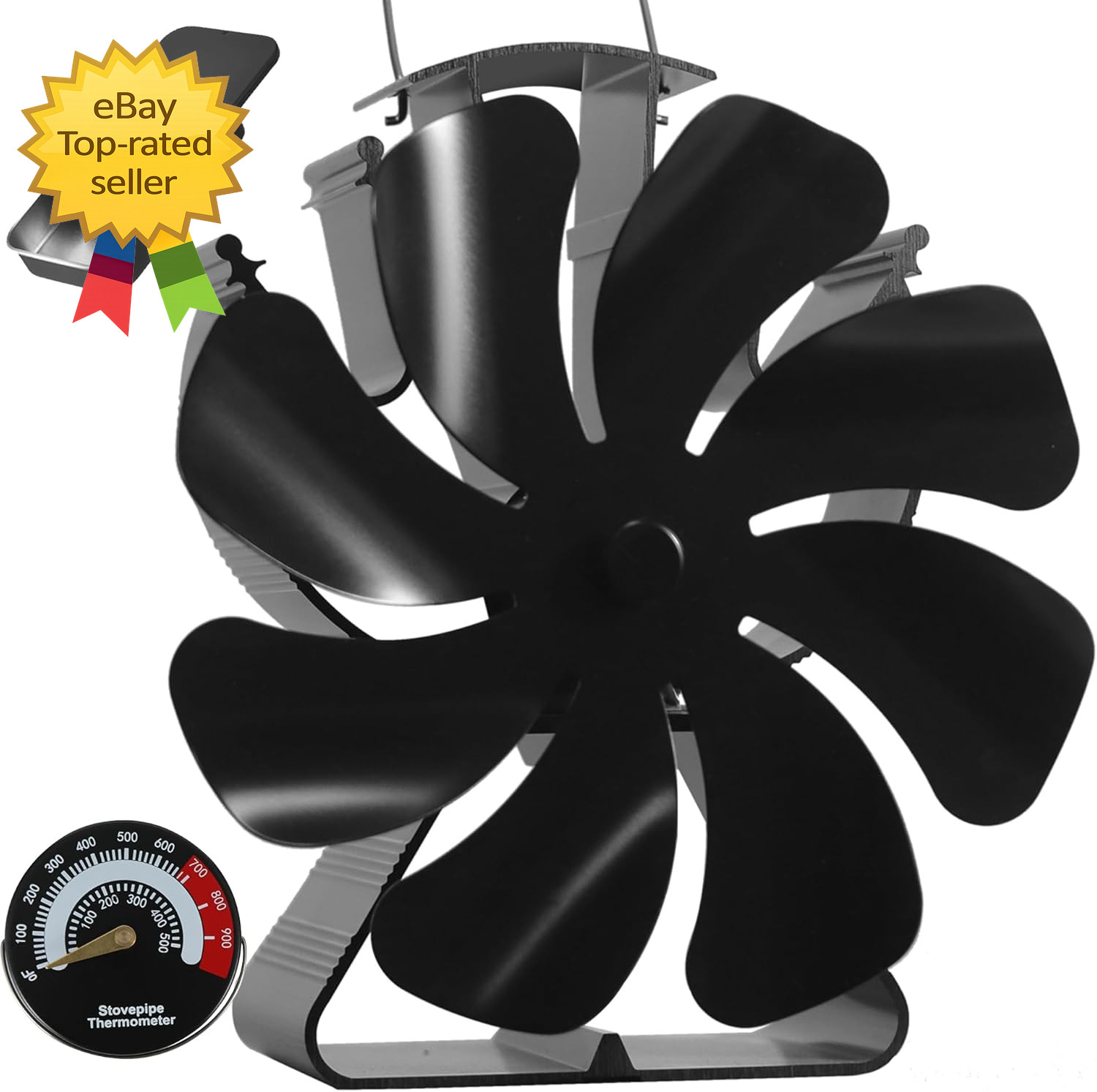Wood Stove Fan Heat Powered Fireplace Fans Non Electric Heat Activated Thermal F