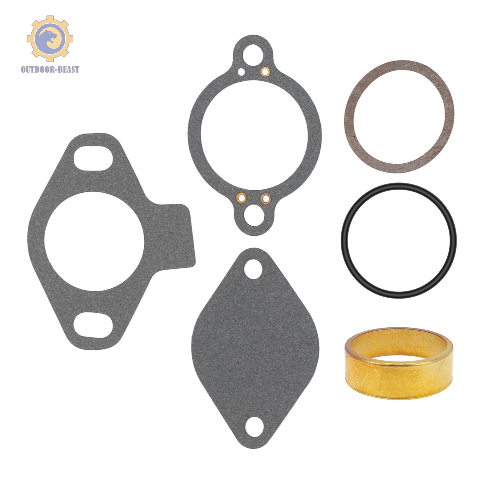 For 140 MerCruiser Thermostat Kit w/ Housing Sleeve gaskets 4.3 5.0 5.7 7.4 8.2