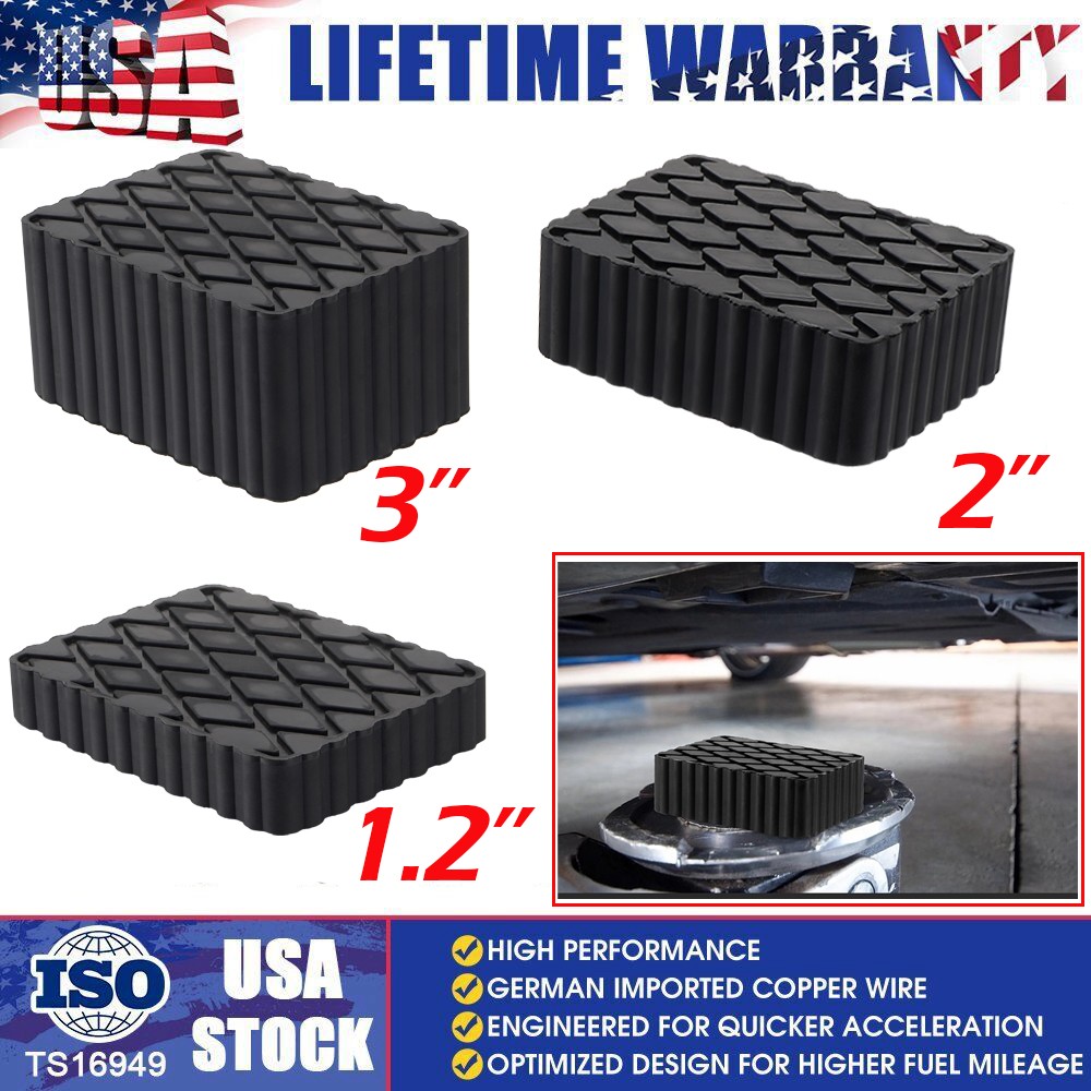 4X Solid Rubber Auto Lift Block Spacer Pad Heavy-Duty for Automobile Lifts,Jacks