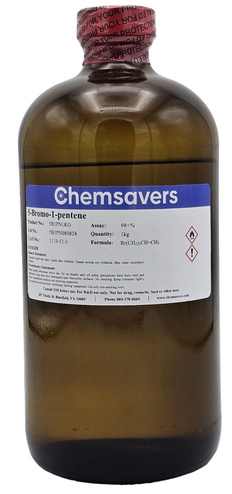 5-Bromo-1-pentene, 98+%, 1kg