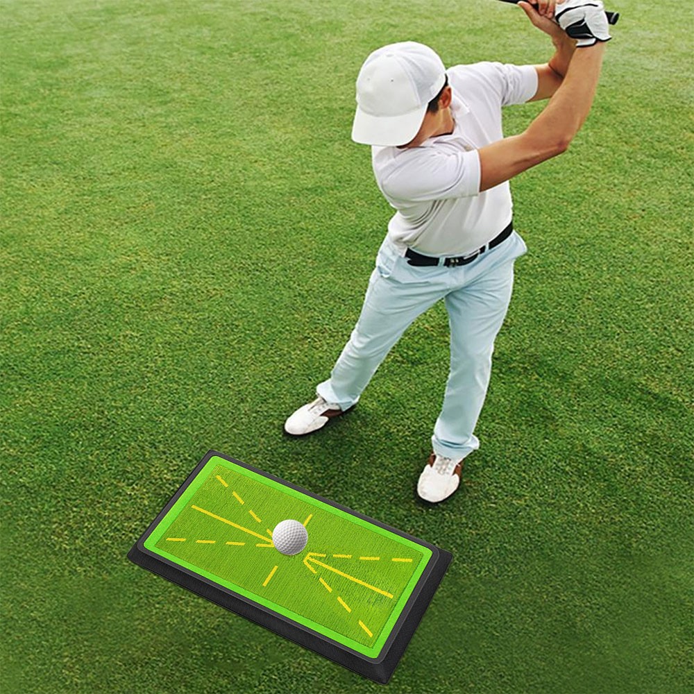 Swing Mat Golf Divot Board for Swing Path Training Indoor Practice Green