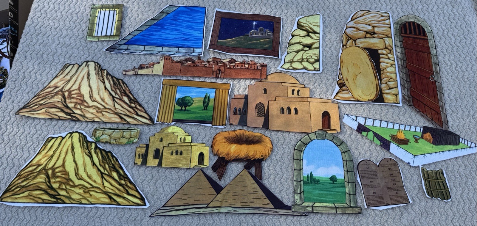 Betty Lukens Through the Bible in Felt 650+ Pieces Jesus Animals VTG