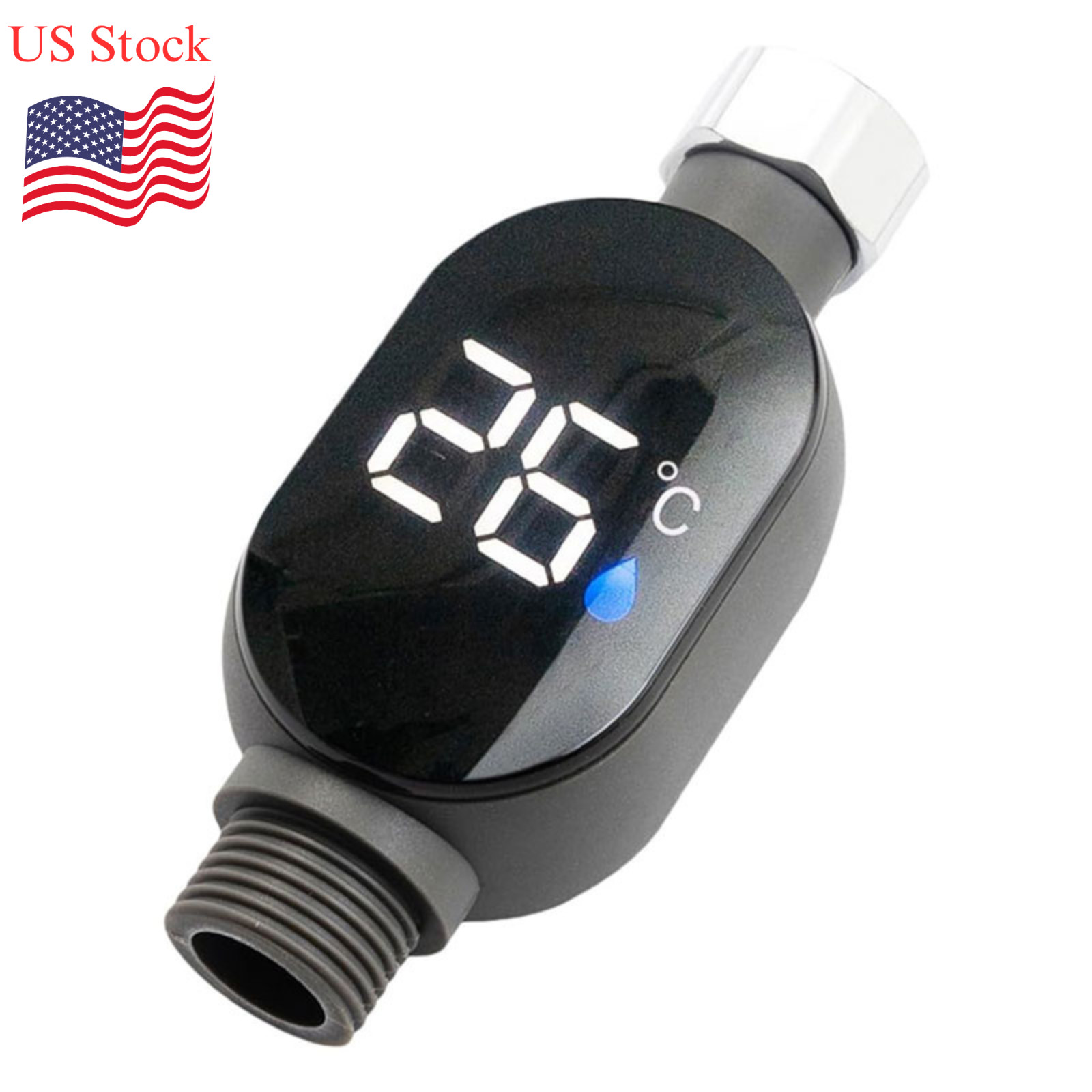 Digital LED Shower Thermometer | Smart Water Temperature Gauge for Bathroom Safe