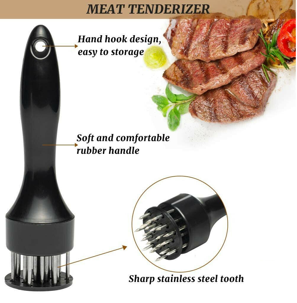Meat Tenderizer Tool 21Needles Stainless Steel for Tenderizing Kitchen Tool USA