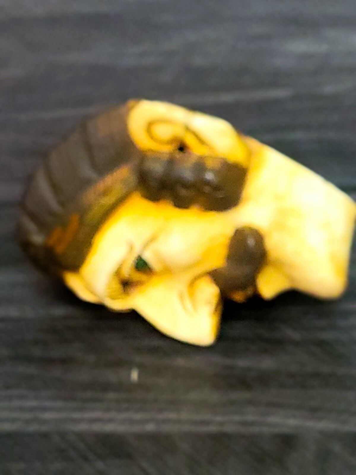 Antique Guatemalan Parade Dance Mask Wood Painted Glass Eyes Intact 19c