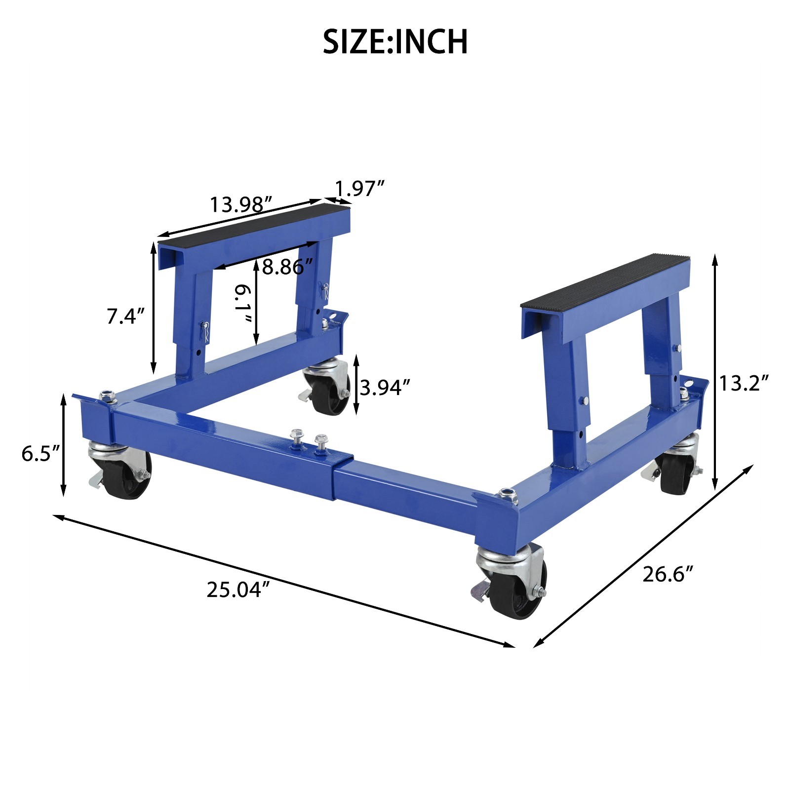 ATV Motorcycle Engine Cradle Dolly, Motorcycle Dolly, Engine Stand ,Blue