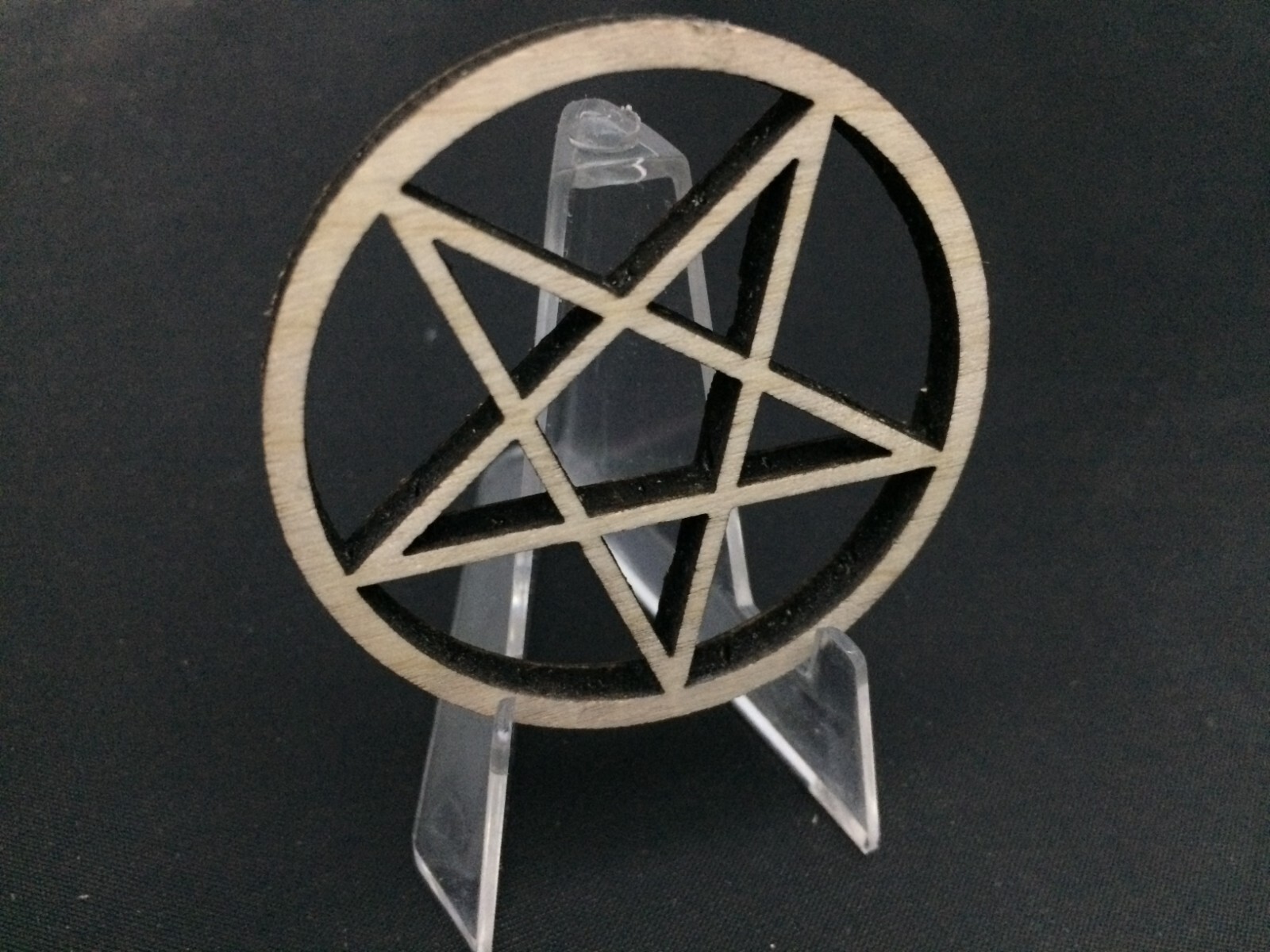 Pentagram Wood Pentacle Altar Wiccan Craft Cut Wood Handmade Crafting Wood