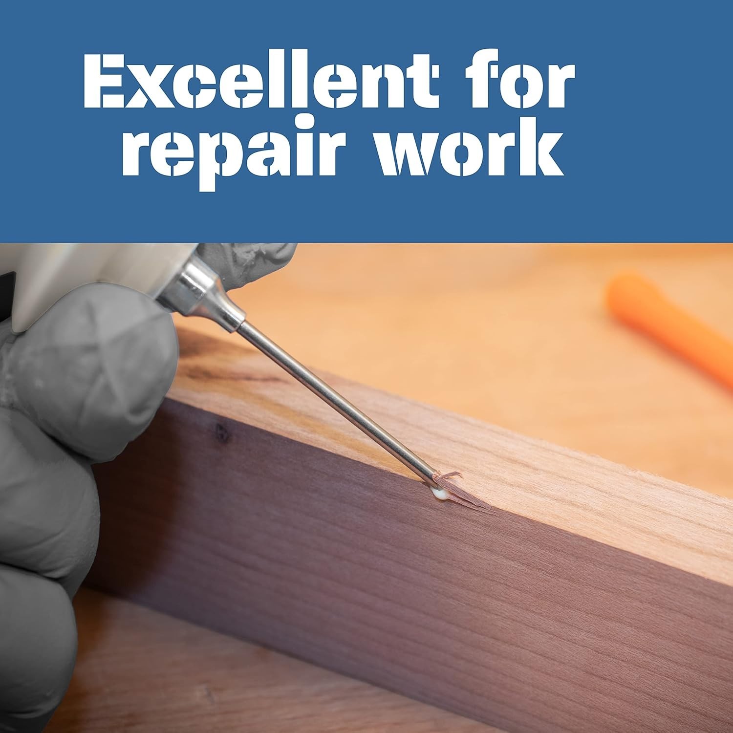 Accordion Style Squeezable Glue Container with Glue Injector Needle and Cap 3 Pk