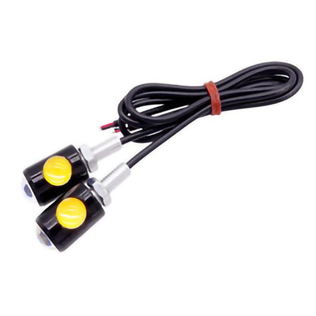4X Universal Motorcycle Mini LED Turn Signals Indicator Amber Blinker Light Lamp