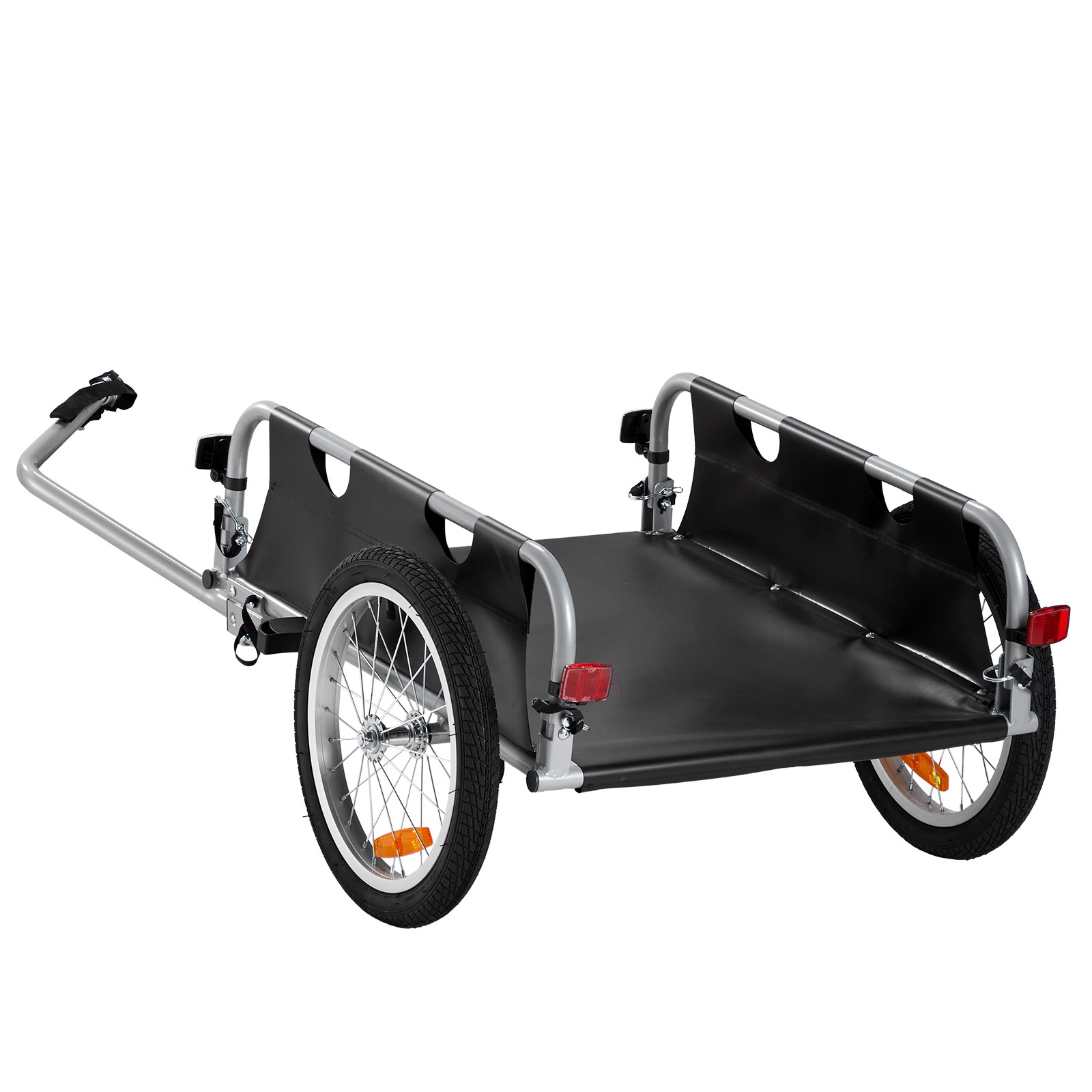 Bike Cargo Trailer Bicycle Carrier Storage Cart 100lbs Load Aluminum Alloy