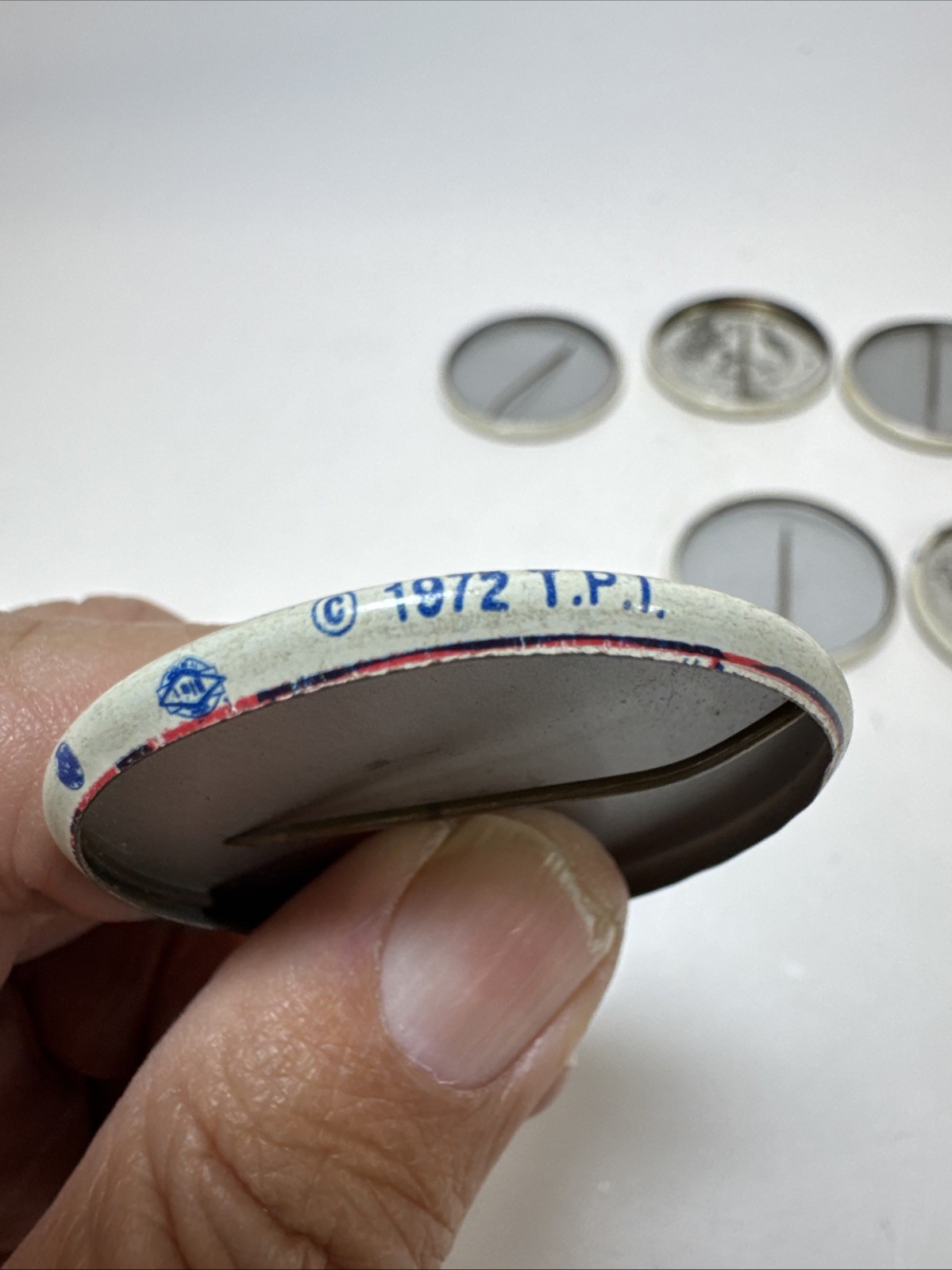 Archie Bunker For President Gag Political Pinback Button 1972 T.P.I. 8 Total