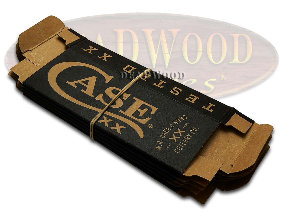 Case xx Knife Boxes for Pocket Knives Black & Tan Quantity of 5