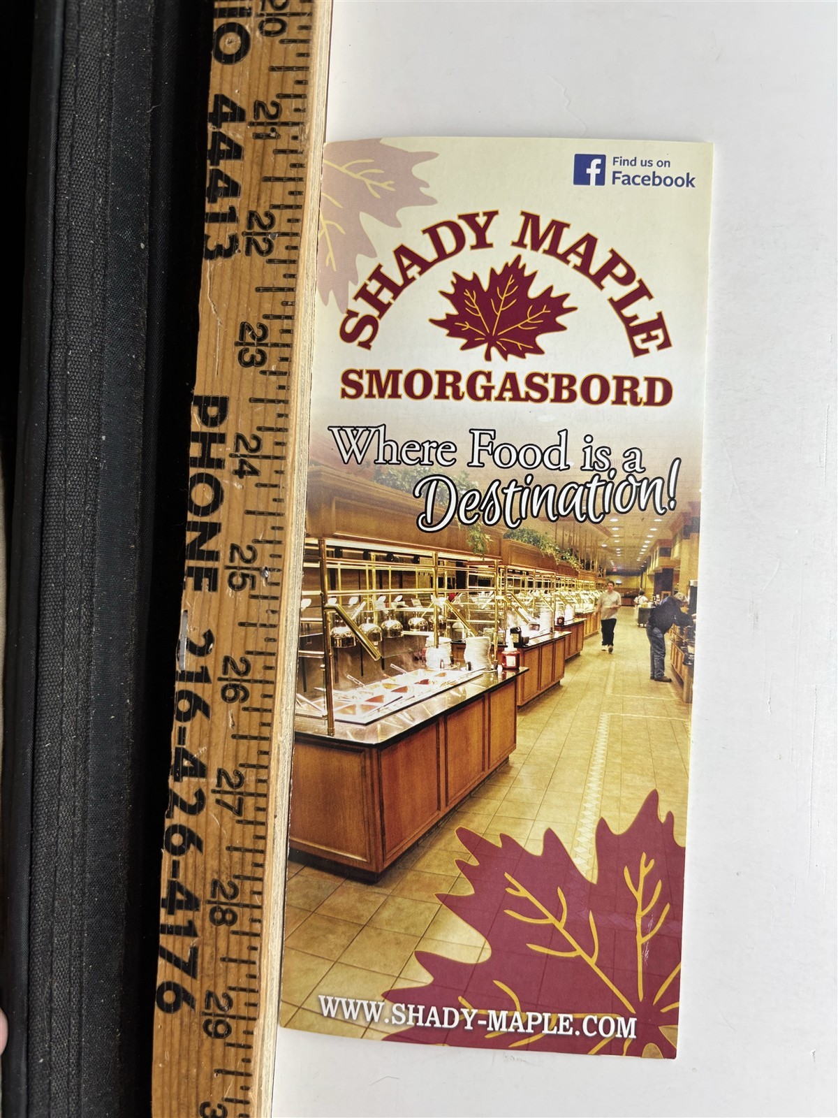 Shady Maple Smorgasbord Buffet East Earl PA Information Brochure Vintage
