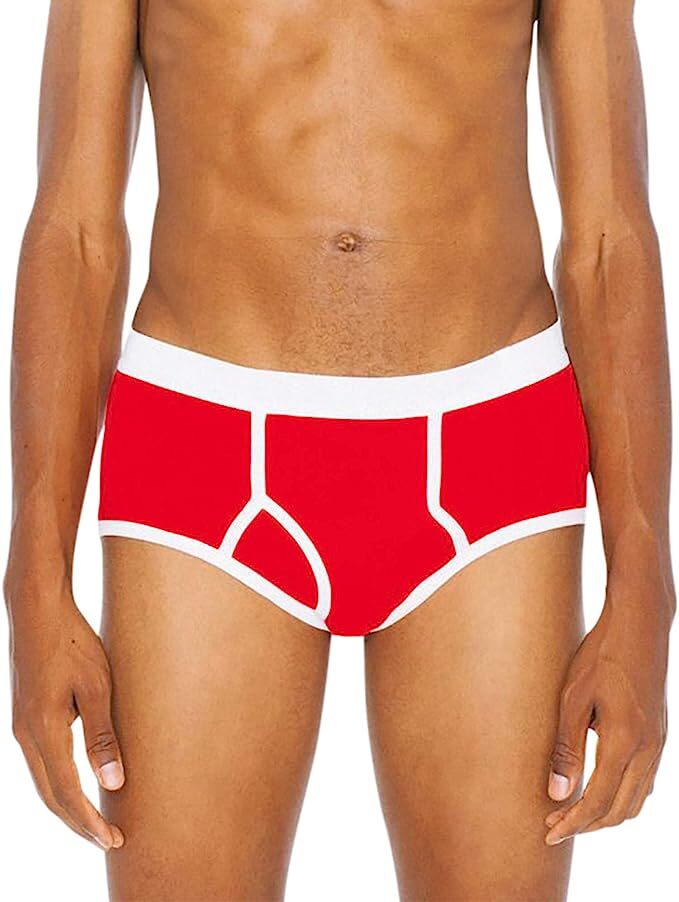 American Apparel Men's Baby Rib Brief 12 pk assorted 100% cotton