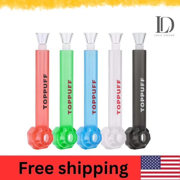 5-Pack  Top Puff Premium Portable Hookah Bottle Water Glass Bong Random Colors
