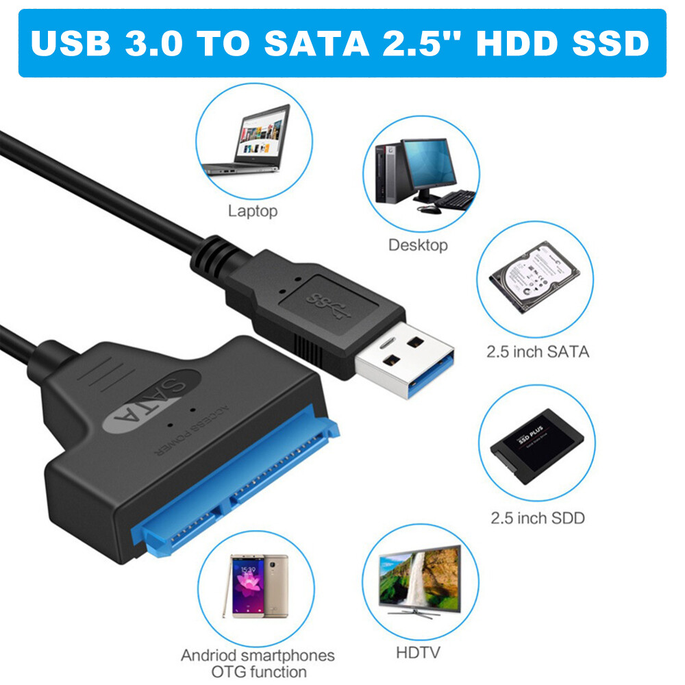 USB 3.0 to 2.5" SATA III Hard Drive Adapter Cable/UASP -SATA to USB3.0 Converter