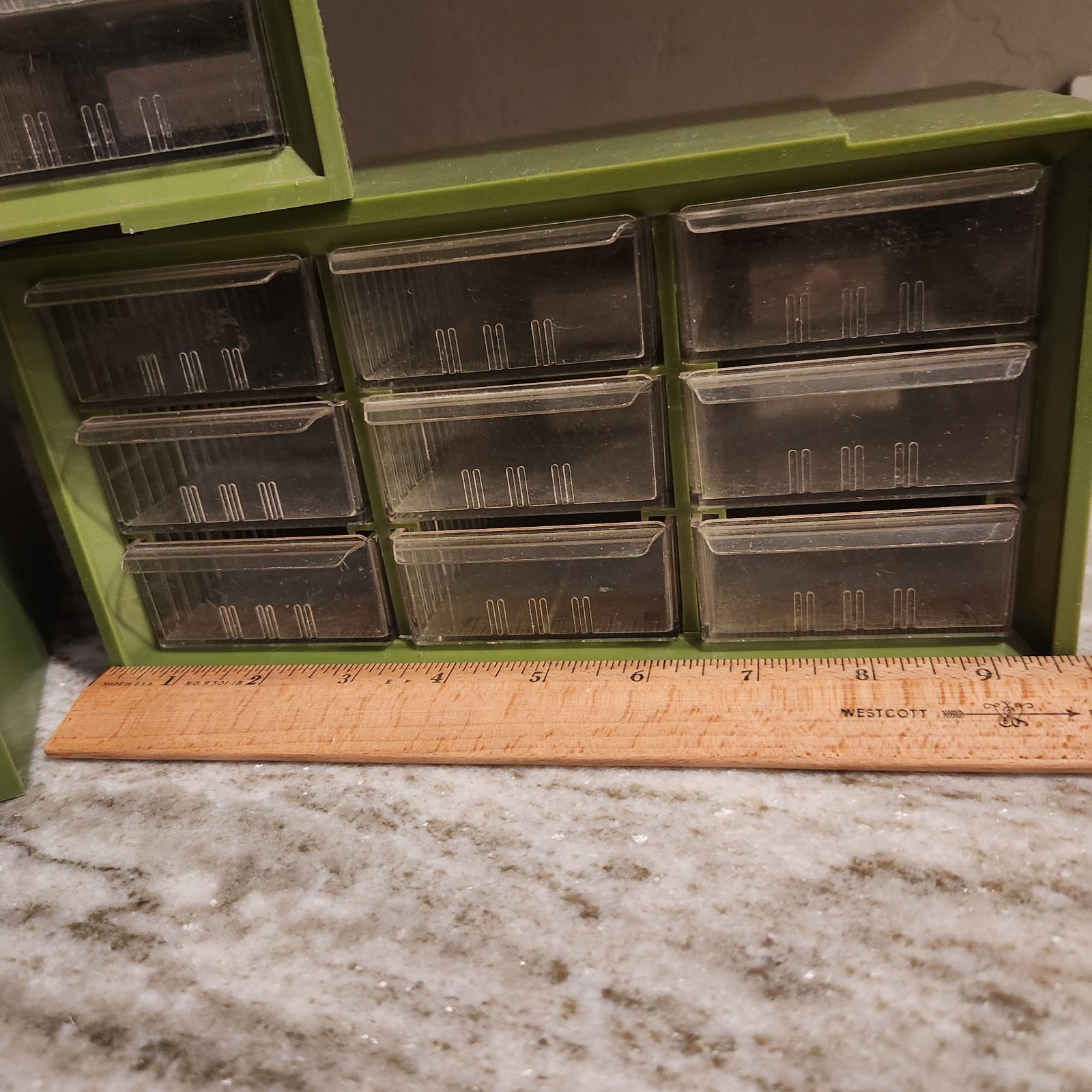 Akro-Mils Green 27 Drawer Storage Cabinet P-1. Bin organizers