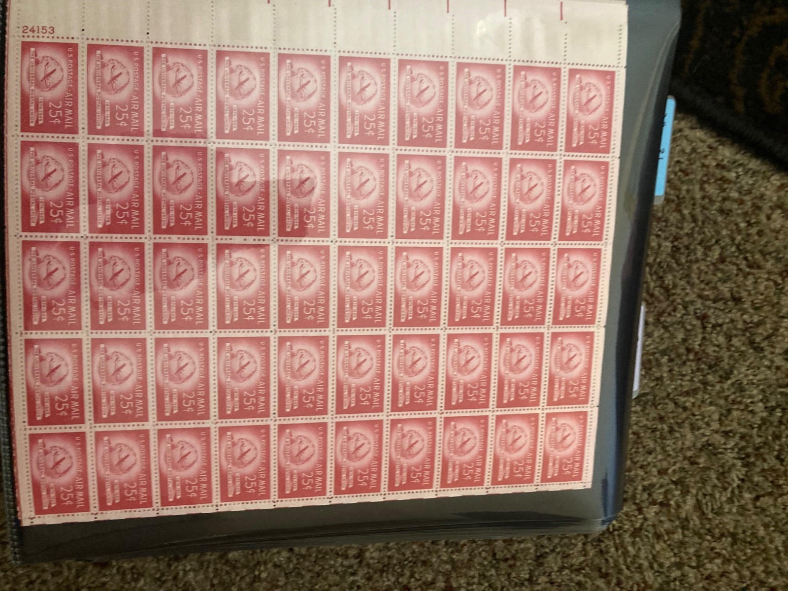 BEAUTIFUL LOT OF STAMP SHEETS IN 2 BINDERS, MOSTLY SHEETS W/ SOME BLOCKS , PAIRS