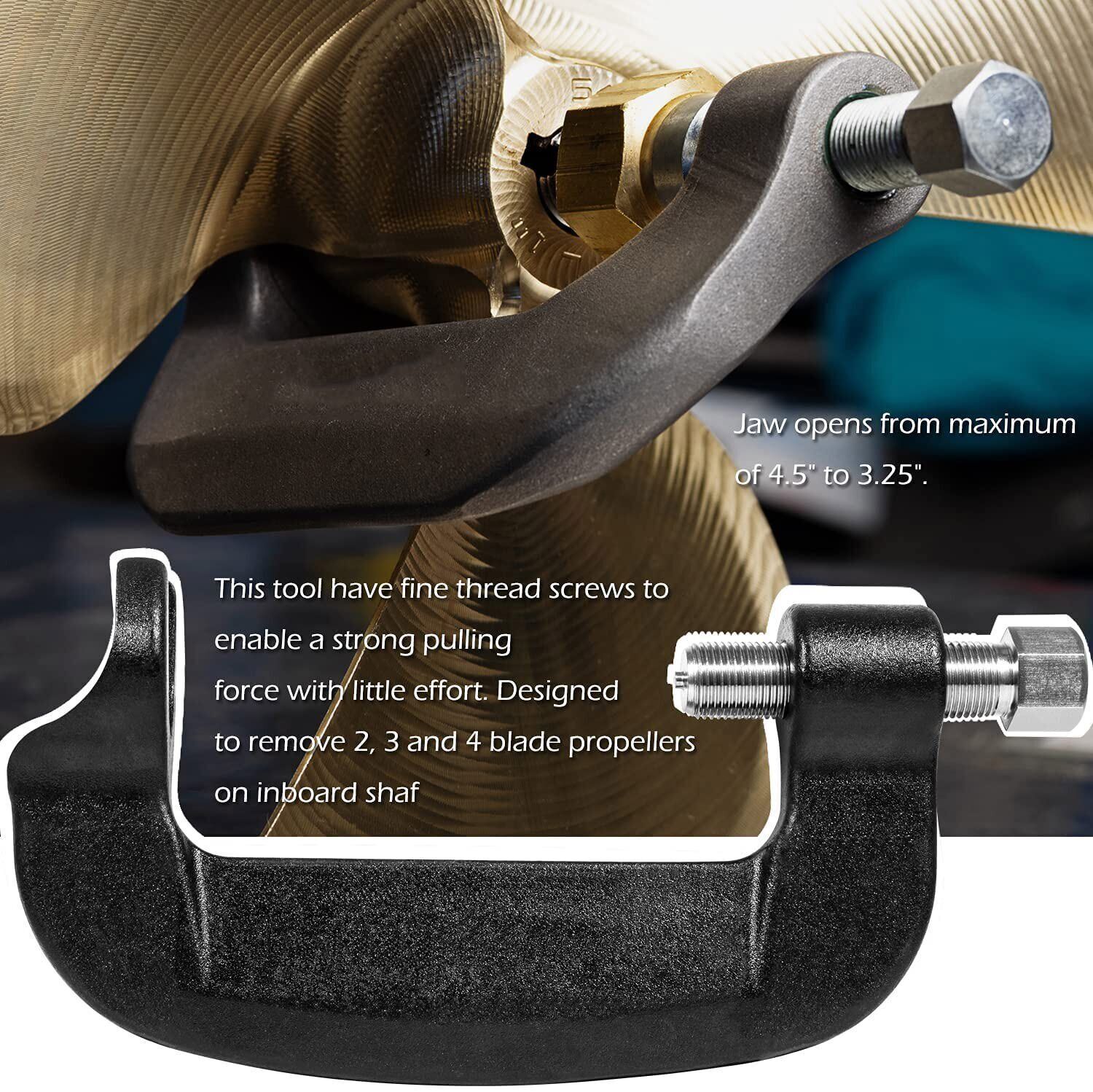 New Inboard Prop Puller For Ski & Wakeboard Propellers Fits 3/4" to 1-1/8 shaft