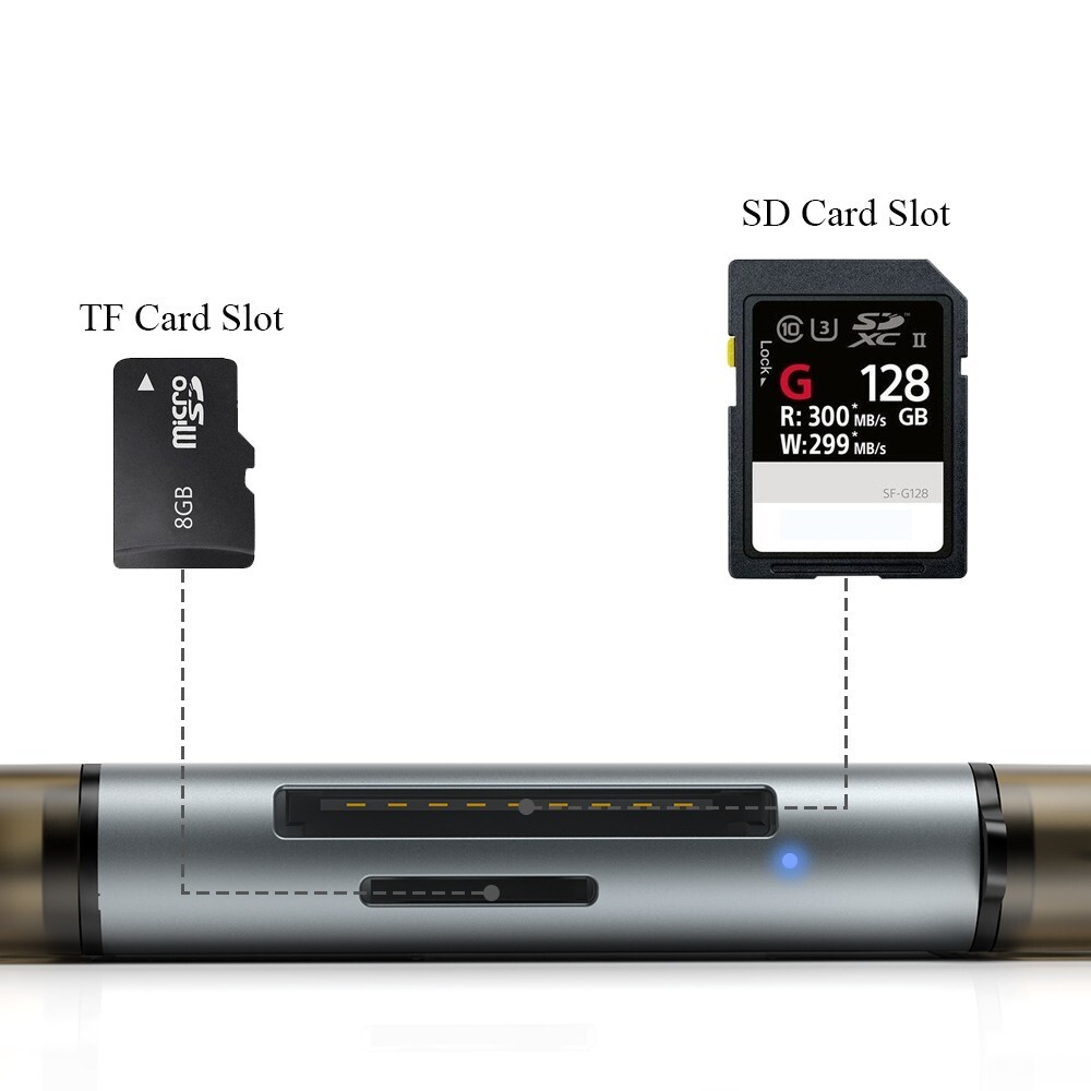 NEW USB 3.0 Type C to TF SD Micro SD TF OTG Smart Memory Adapter Laptop Compute
