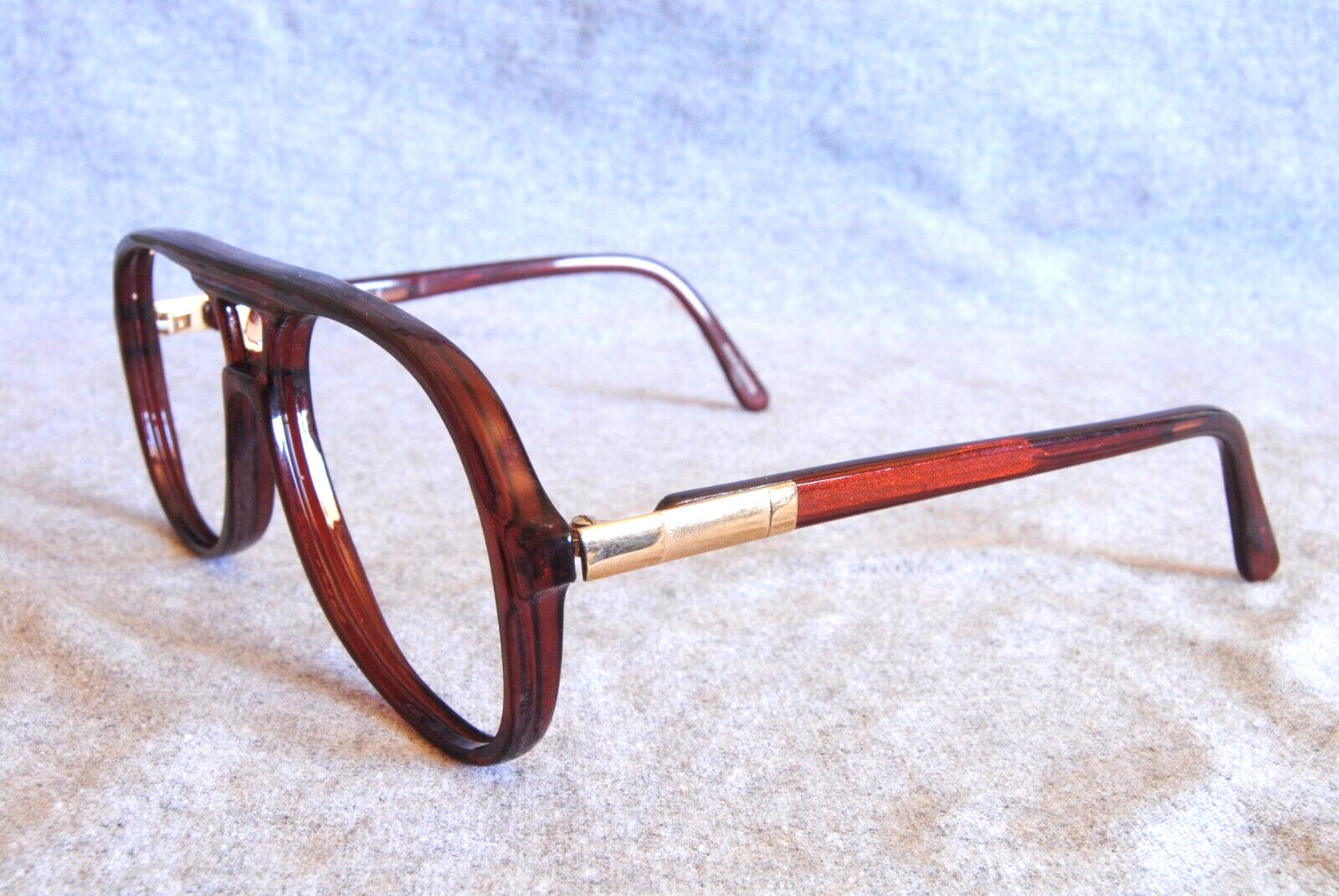 eagle eyeglass frames cognac 54-18 vintage