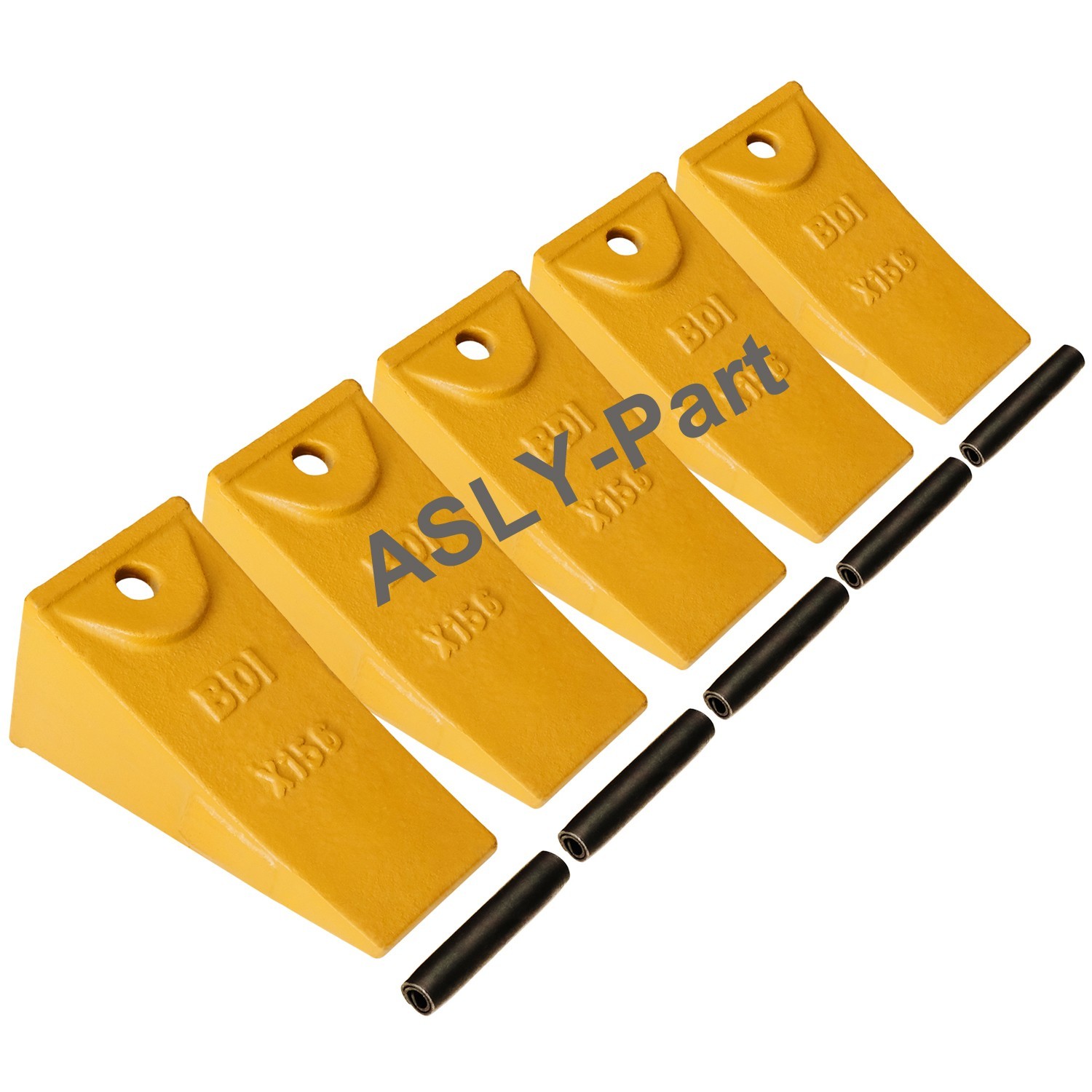 X156 X156S Dirt Teeth Bucket Teeth/Tooth Short with P156 Roll Pins - 5 Pack