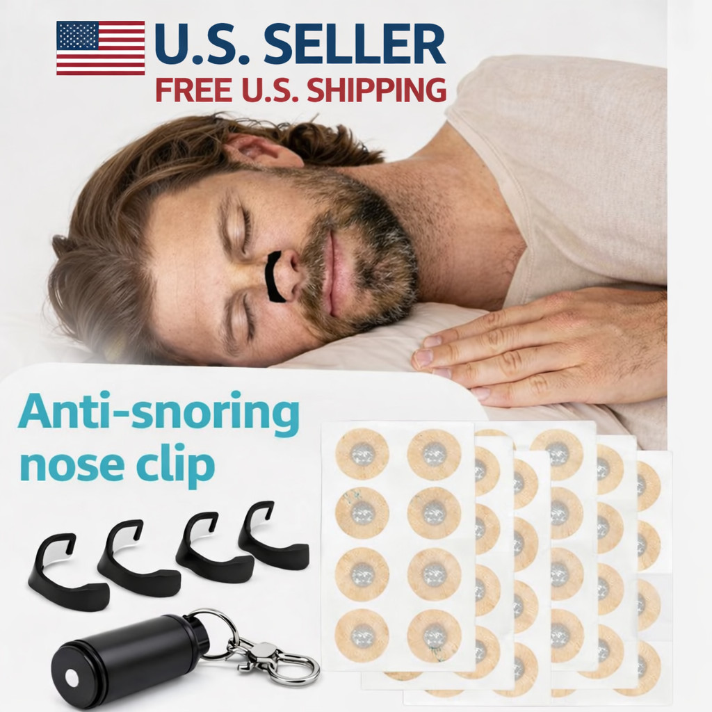30PCS Magnetic Nasal Dilator Anti Snoring Nose Breathing Clip Sleep Aid Kit