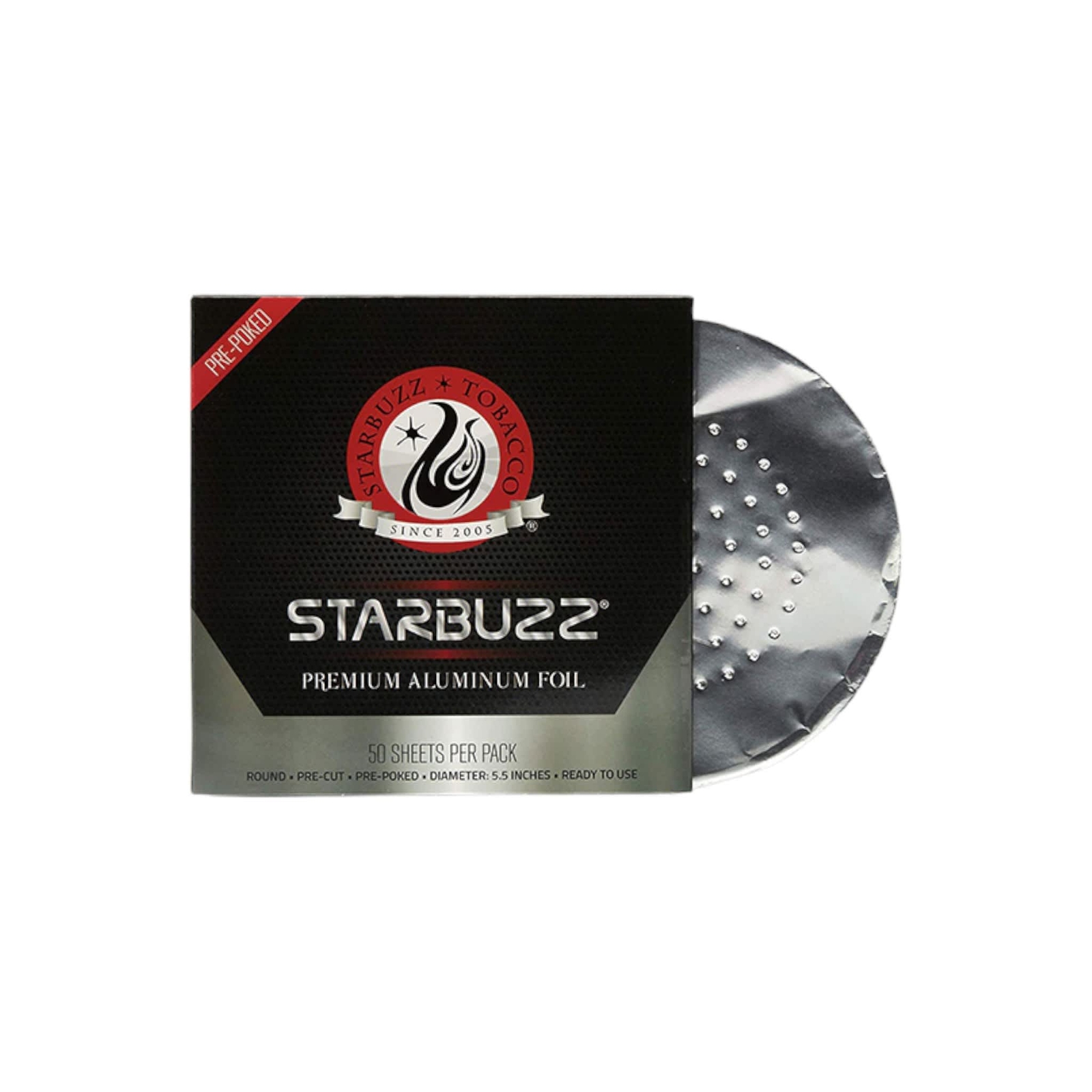 Starbuzz | Hookah Aluminum Foil | 50 Sheets Pre-Poked
