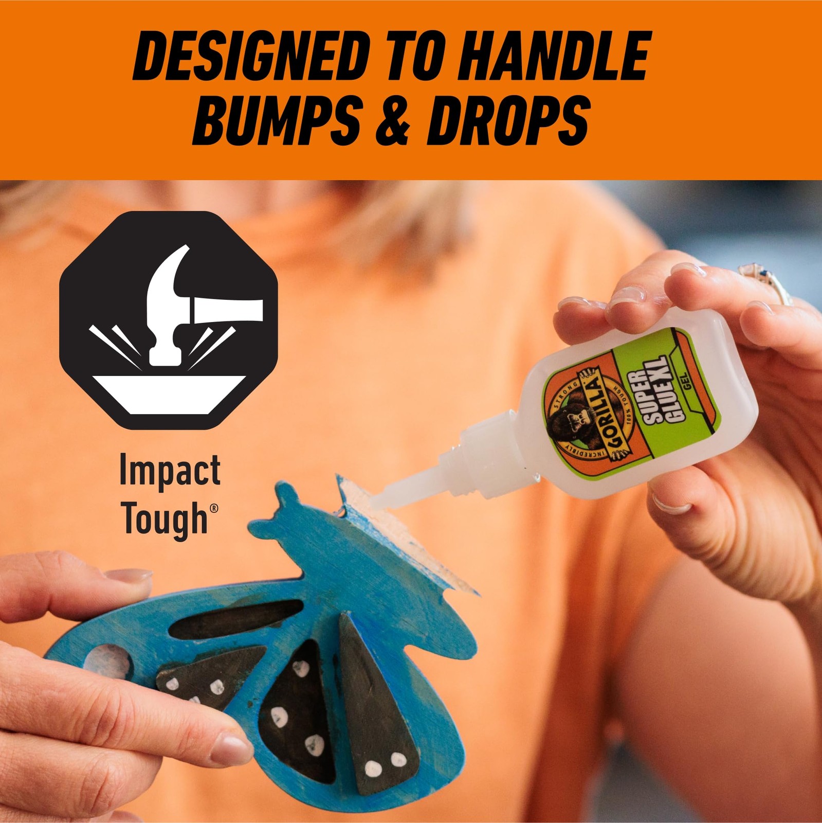 Gorilla Super Glue Gel XL 25g Clear Fast-Setting All-Purpose Craft Repair