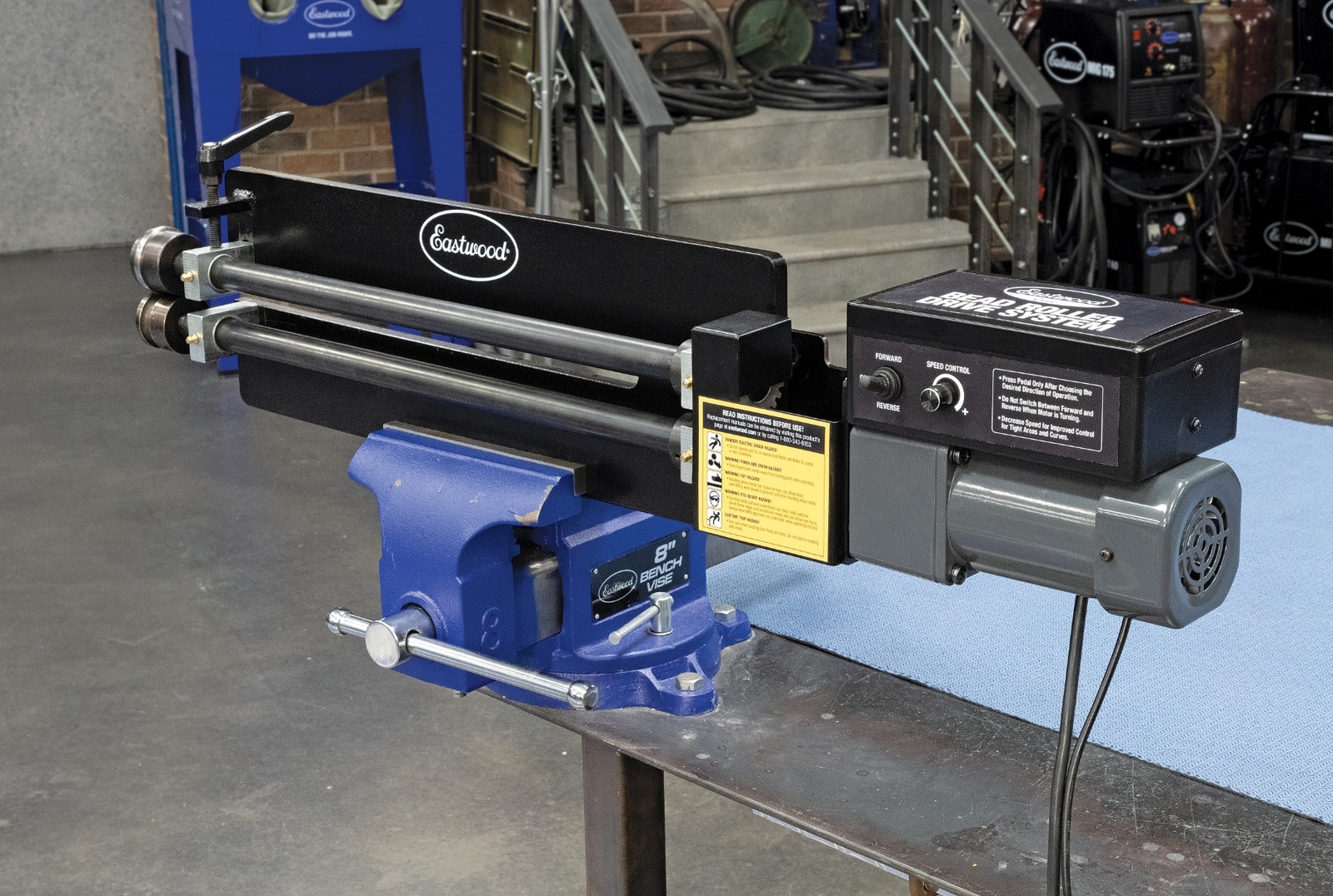 Eastwood 19 Inch Metal Forming Bead Roller and Power Drive System with Dies