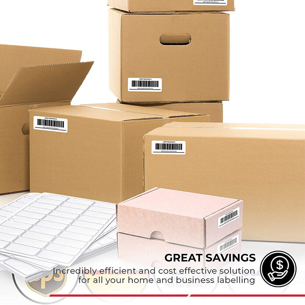 1" x 2 5/8" Address Mailing Labels Sheet FBA SKU Labels 30/sheet 30 UP Adhesive