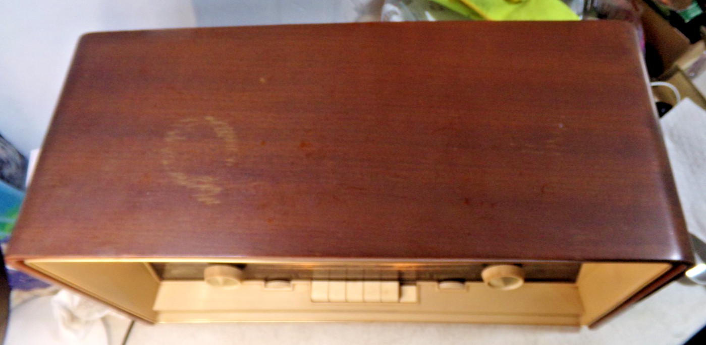 WORKS Norelco Radio Bi-Ampli Made in Holland B5X98A HUGE 21.25" x 13.25" x 8.5"