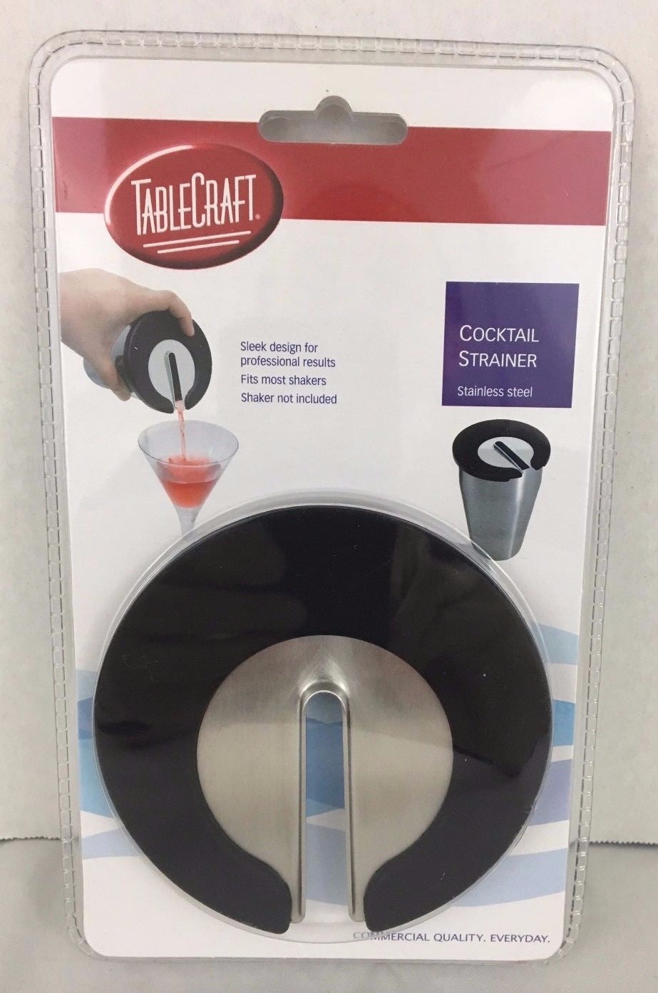 TableCraft Slotted Cocktail Strainer Stainless Steel Commercial Quality H411 NEW