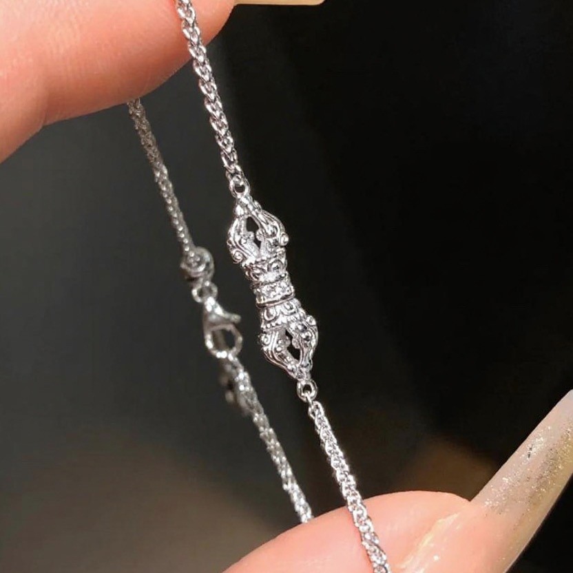 14K Yellow Gold Vintage Style Golden Bracelet Luxury Couple Jewelry