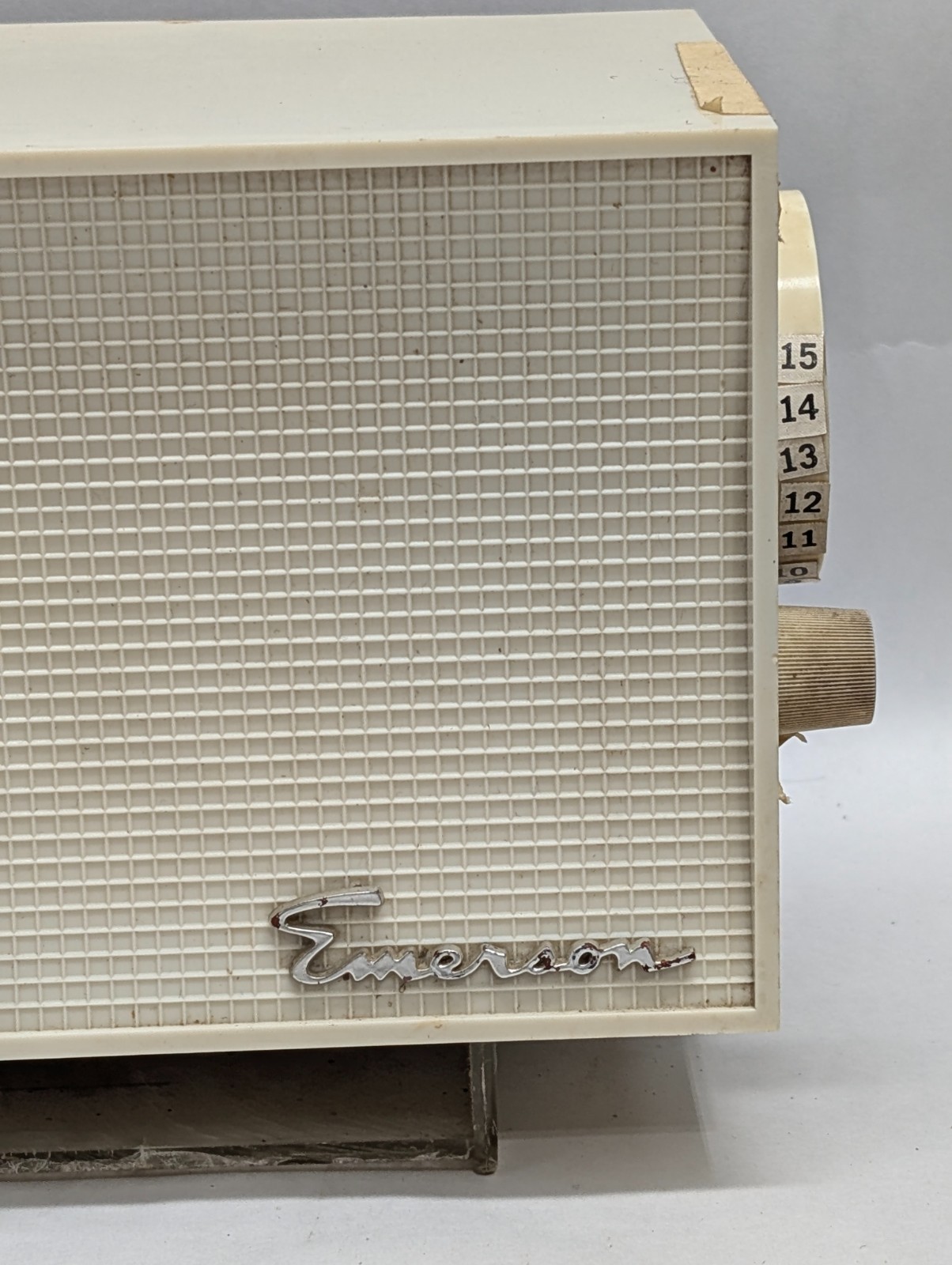 Vintage Emerson Clock Tube Radio Model 826 Series D Telechron Alarm Movement