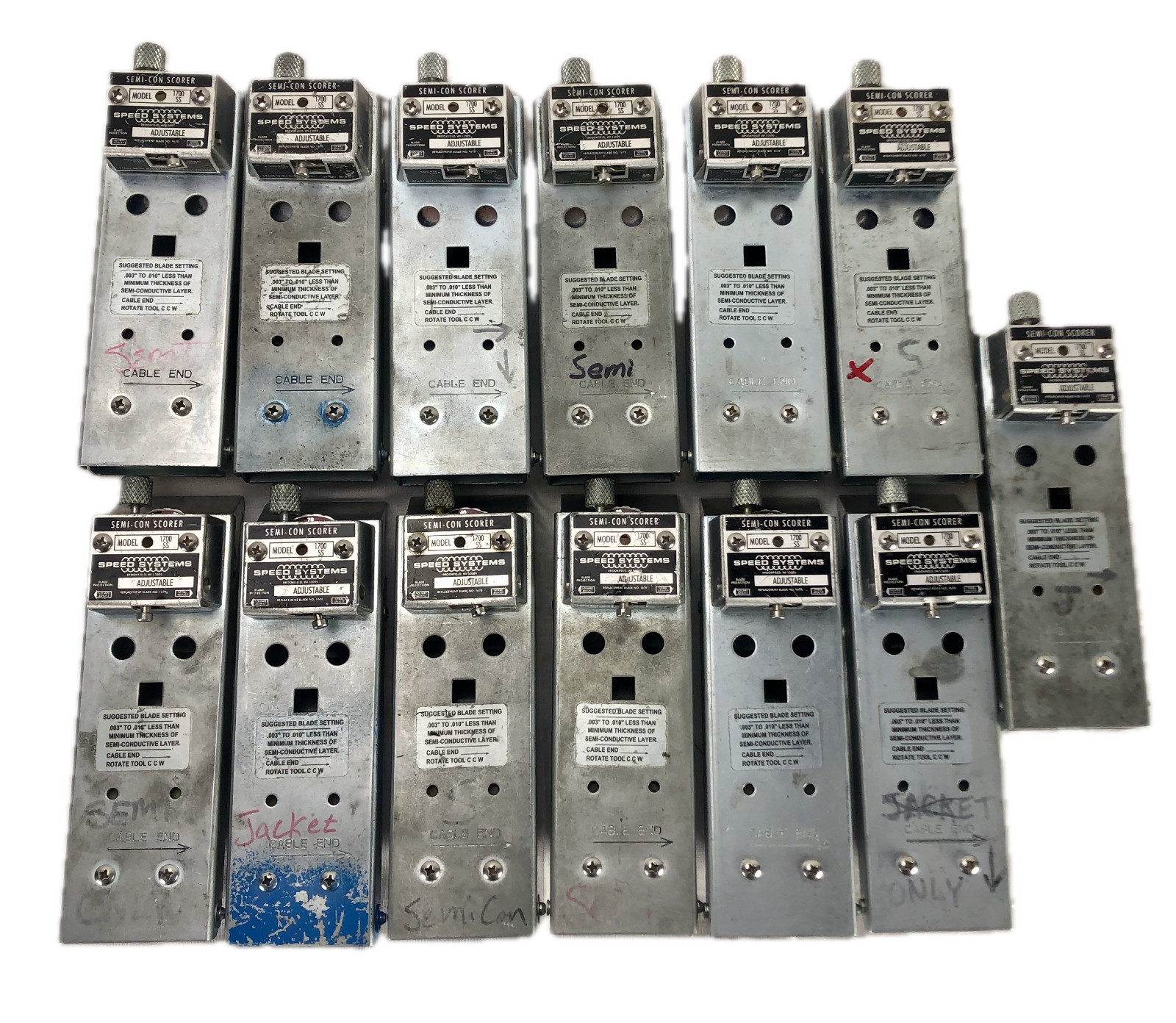 Speed Systems 1700SS Semi-Con Adjustable-Depth Scoring Tool 0.5 - 2.0 in