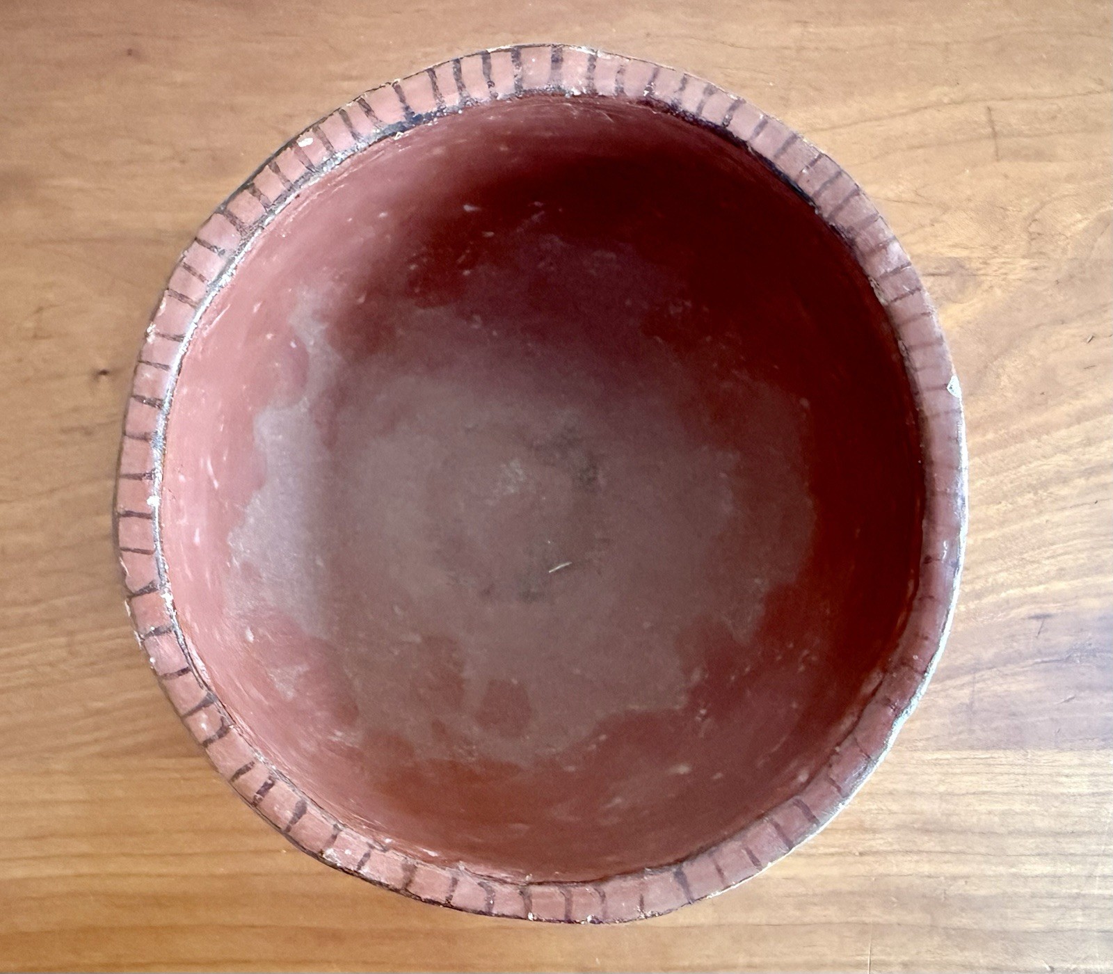 Ancient Pre Columbian Pottery Ceremonial Round Base Bowl Circa 800-1500AD