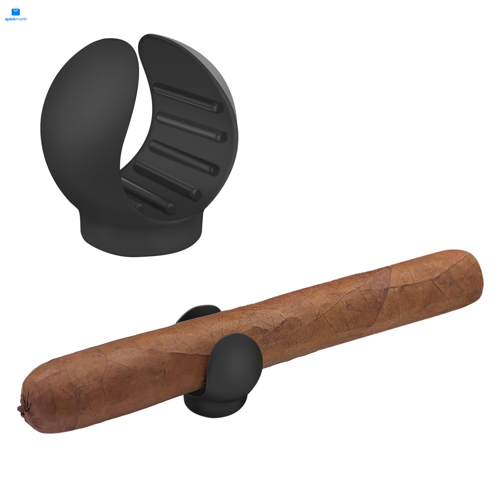 Kucttiu Magnetic Cigar Holder for Golf Carts - Versatile, Black