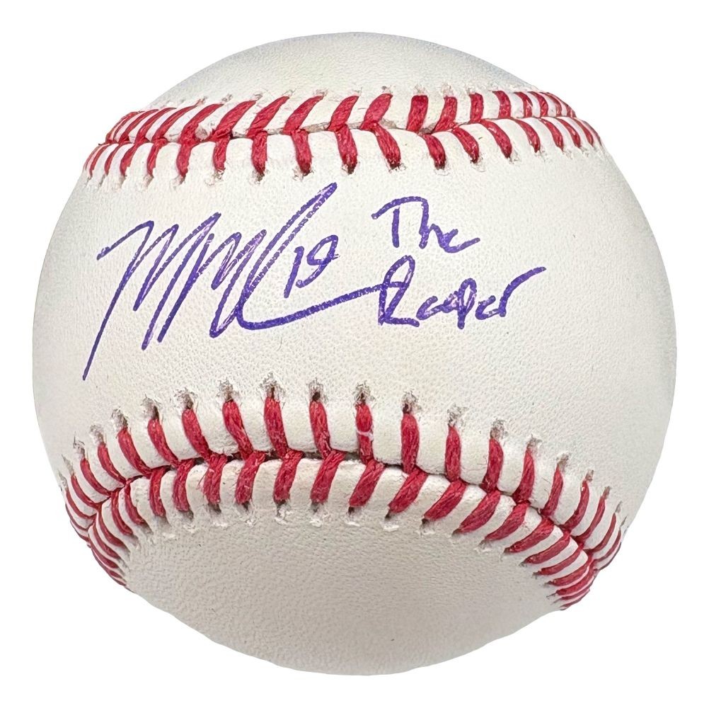 Mason Miller Oakland Athletics Signed Official MLB Baseball The Reaper BAS