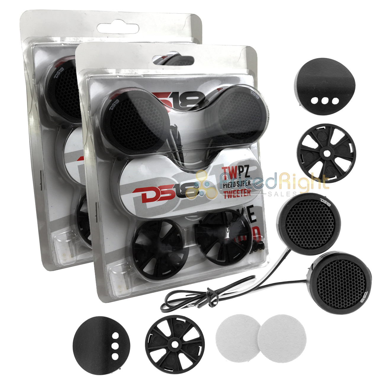 4 DS18 TWPZ 1" Inch Mirco Dome Tweeters 4 Ohms 80 Watts Max Built In Crossover