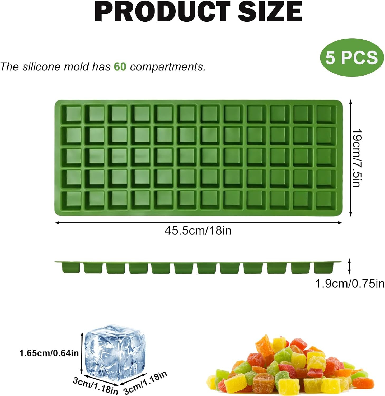 Silicone Food Molds for Harvest Right Freeze Dryer - 5 Pcs BPA-Free Trays