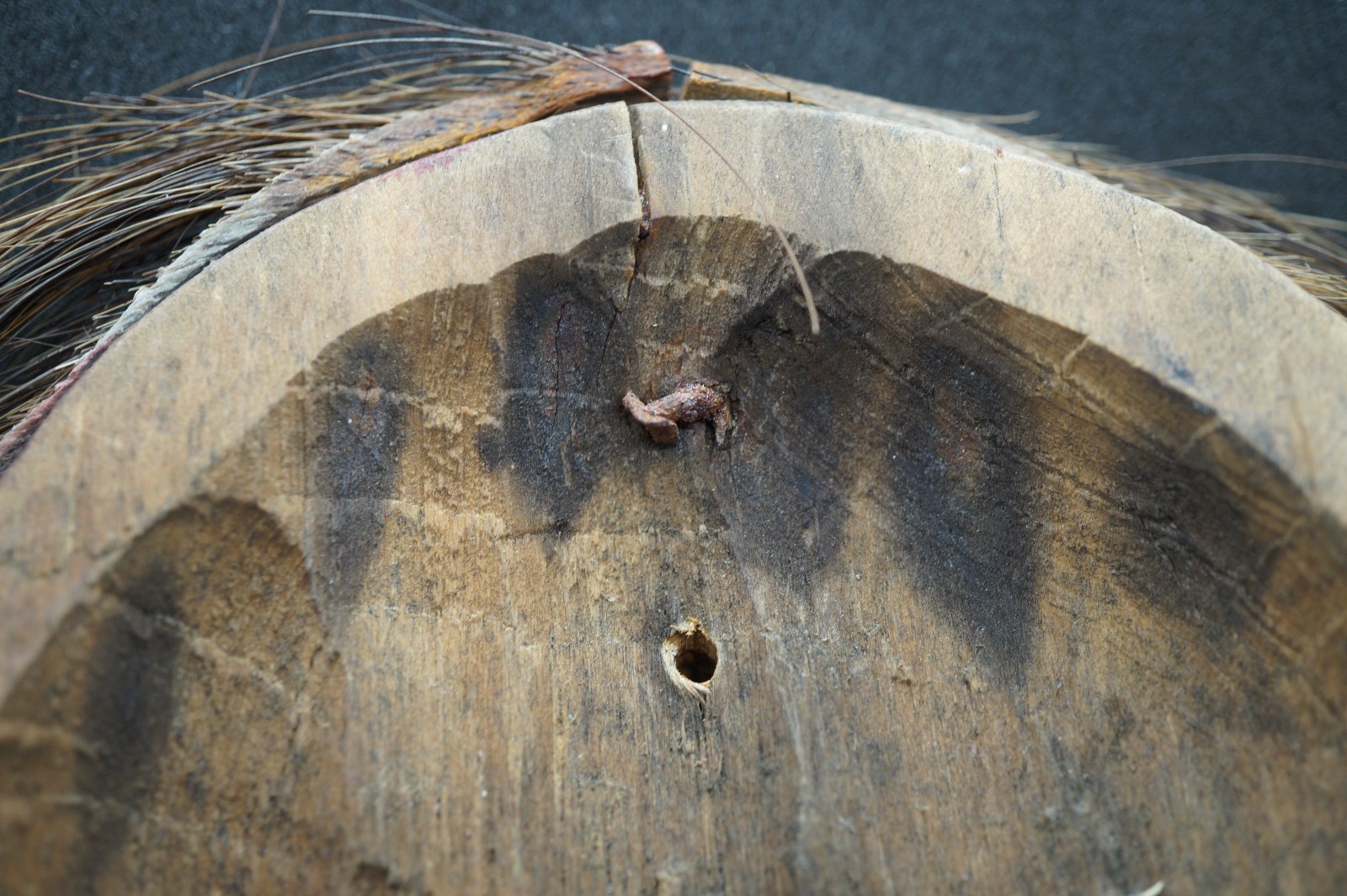 215# Antique, Sacred, False Face Iroquois Mask – Ritually Used
