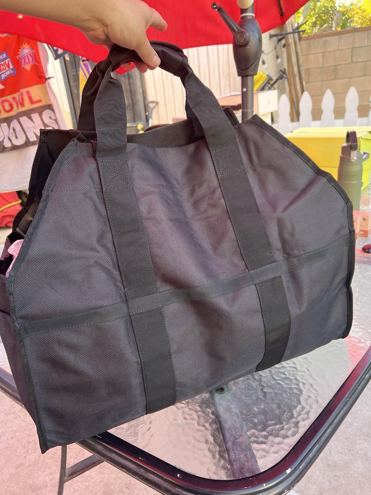 Cougar Outdoor The Ultimate Log Carrier Black 2 Handles Heavy Duty