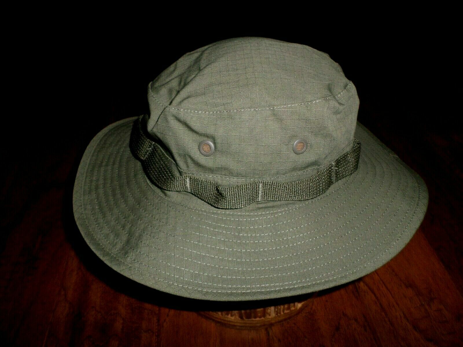 OD GREEN VIETNAM MILITARY TYPE II JUNGLE BOONIE HAT REPRODUCTION X-LARGE 7 3/4
