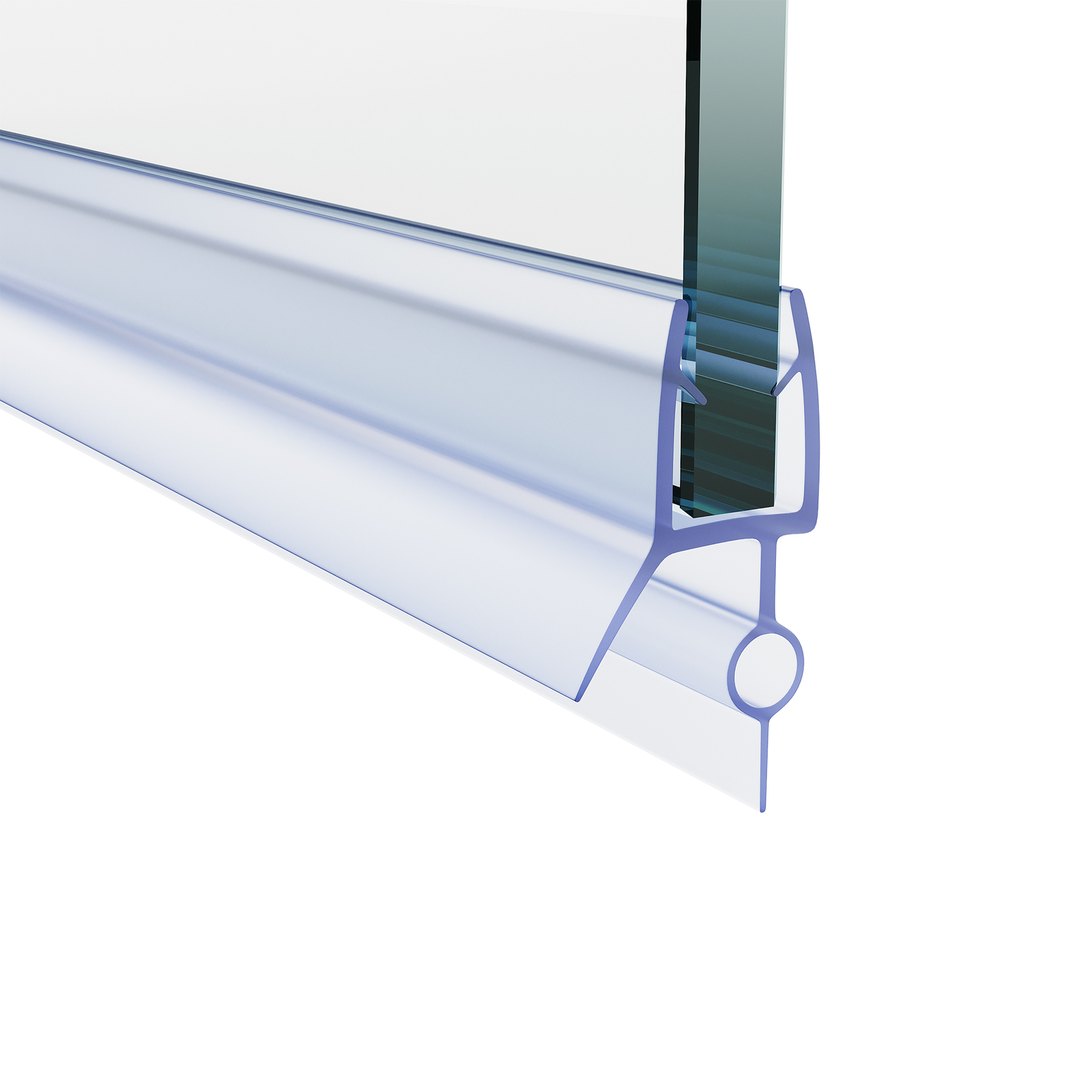 2-Pack Shower Door Bottom Seal (1/4")-Inch Glass, 28" Length - Shower Door Sweep