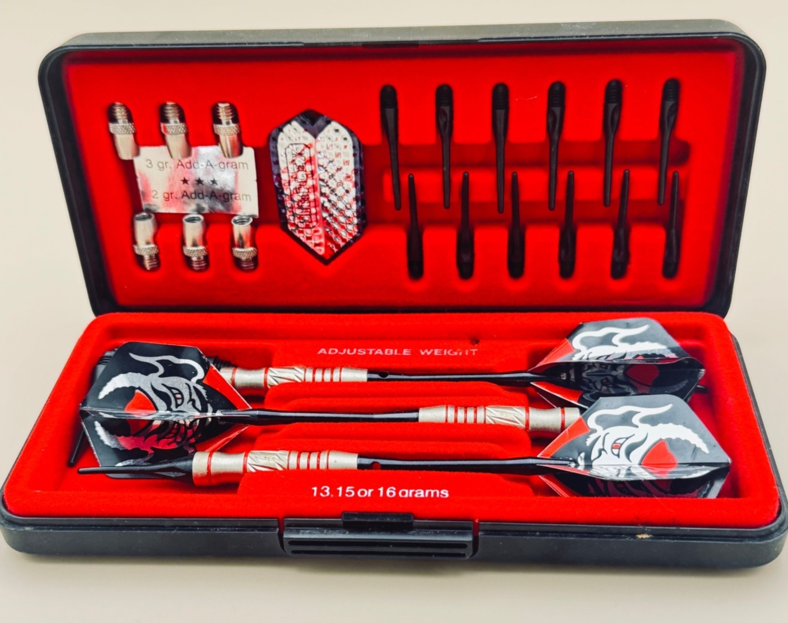 Dart World Stingray Adjustable Weight Soft Tip Darts Complete Set Of 3 Devil